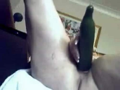 Really webcam colossal cucumber pussy penetration