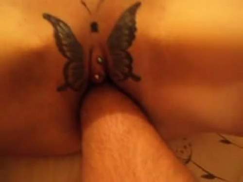 Extreme amateur fisting butterfly piercing pussy