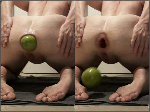 Booty girl – Teresafilosofa gaint apple fully penetration in gaping hole