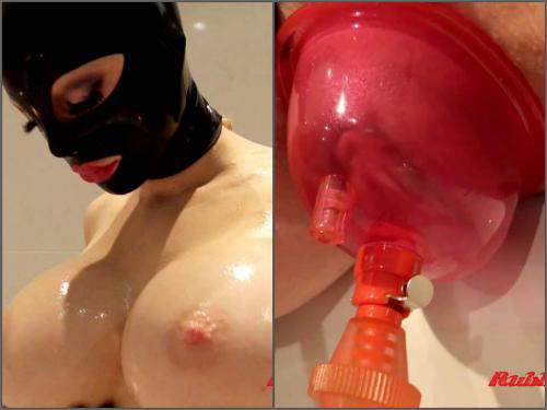 Latex fetish – Valentines day memories pump pussy with rubber girl