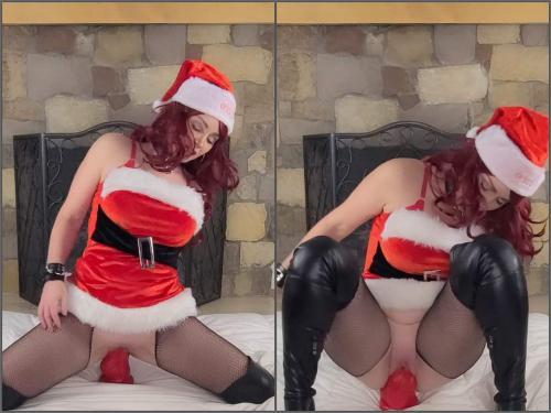 Christmas dildo – Naughty Vivian Monroe Mrs Santa and the Kinky Cobra – Premium user Request