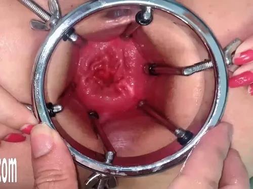 Anal insertion – Sexy goddess wife speculum anal gape examination very close-up POV amateur