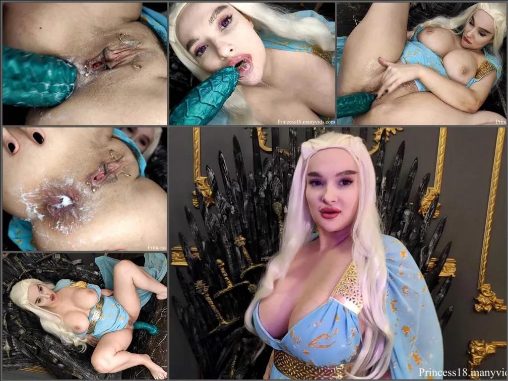 Princess18 Daenerys Targaryen anal and dragon eggs,Daenerys Targaryen anal,Daenerys Targaryen porn,Daenerys Targaryen porn cosplay,Princess18 anal,Princess18 halloween porn,dragon dildo anal