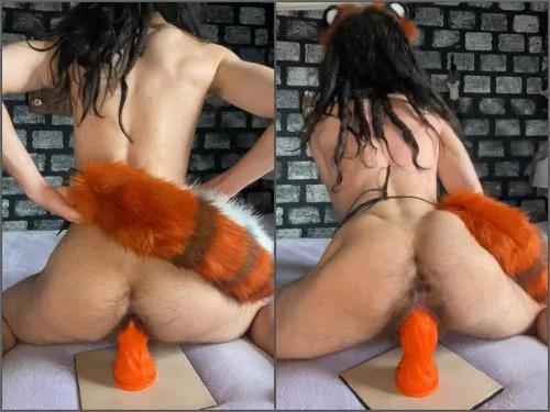 Bad Dragon – Karpophag0us horny tiger fucking huge toy penis – Premium user Request