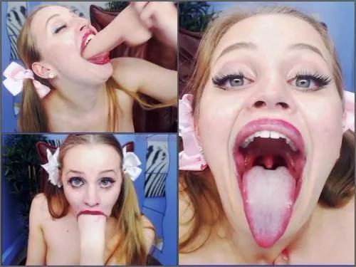 Huge dildo – Russian Pamela Shine Deep Throat Webcam Expert again training