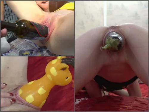 Sexy Crazy Couple Compilation of object birth,Sexy Crazy Couple food porn,Sexy Crazy Couple food stuffing,vegetable porn,eggplant porn,eggplant penetration,champagne bottle fuck,object in pussy