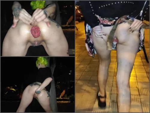 Peeing videos – ForestWhore Extreme hardcore night walk with piss, enema, prolapse and dirty humiliation – Premium user Request
