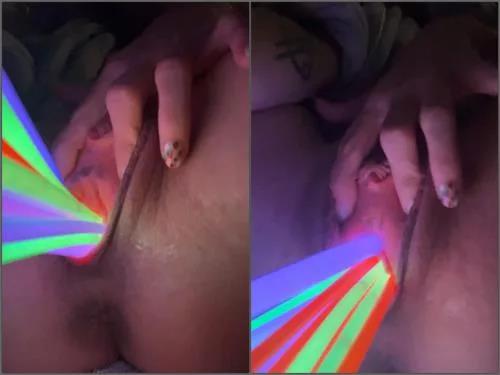 Pussy insertion – Large labia LuluBlair cervix stretching porn POV amateur 4k