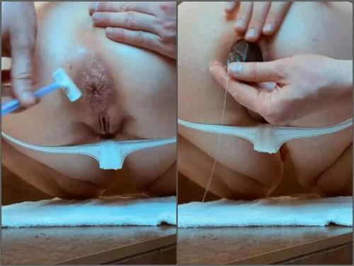 Dildo penetration – Little_Selena pussy shaving and dildos anal fucking